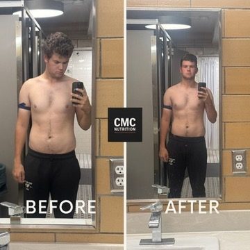 CMC Nutrition client before and after