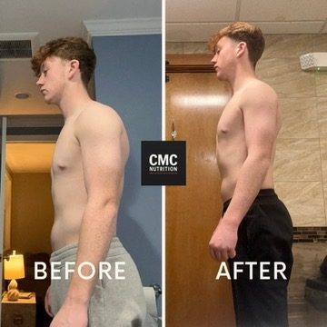 CMC Nutrition client before and after